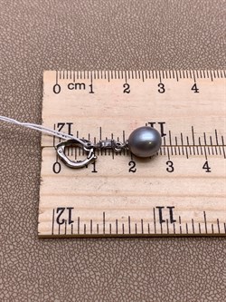 *Кулон Карабин Открывается Серебристый Жемчуг д.8*8,5мм арт. 3.1112.h.d-409 Вес 1,55 г - фото 292188 *Кулон Карабин Открывается Серебристый Жемчуг д.8*8,5мм арт. 3.1112.h.d-409 Вес 1,55 г - фото 292188