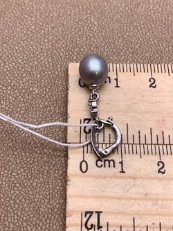 *Кулон Карабин Открывается Серебристый Жемчуг д.8*8,5мм арт. 3.1112.h.d-409 Вес 1,55 г - фото 292189 *Кулон Карабин Открывается Серебристый Жемчуг д.8*8,5мм арт. 3.1112.h.d-409 Вес 1,55 г - фото 292189