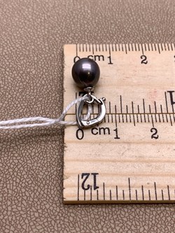 *Кулон Карабин Открывается Черный Жемчуг д.8*8,5мм арт. 3.1112.0.d-910 Вес 1,28 г - фото 292194 *Кулон Карабин Открывается Черный Жемчуг д.8*8,5мм арт. 3.1112.0.d-910 Вес 1,28 г - фото 292194