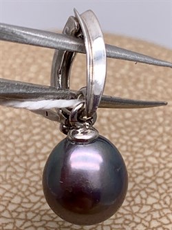 *Кулон Карабин Открывается Черный Жемчуг д.8*8,5мм арт. 3.1112.0.d-910 Вес 1,28 г - фото 292196 *Кулон Карабин Открывается Черный Жемчуг д.8*8,5мм арт. 3.1112.0.d-910 Вес 1,28 г - фото 292196