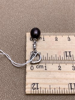 *Кулон Карабин Открывается Черный Жемчуг д.8*8,5мм арт. 3.1112.h.d-287 Вес 1,59 г - фото 292199 *Кулон Карабин Открывается Черный Жемчуг д.8*8,5мм арт. 3.1112.h.d-287 Вес 1,59 г - фото 292199