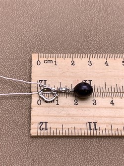*Кулон Карабин Открывается Черный Жемчуг д.8*8,5мм арт. 3.1112.h.d-270 Вес 1,69 г - фото 292215 *Кулон Карабин Открывается Черный Жемчуг д.8*8,5мм арт. 3.1112.h.d-270 Вес 1,69 г - фото 292215