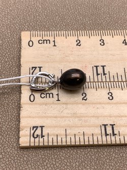 *Кулон Карабин Открывается Черный Жемчуг д.8*8,5мм арт. 3.1112.0.d-302 Вес 1,42 г - фото 292220 *Кулон Карабин Открывается Черный Жемчуг д.8*8,5мм арт. 3.1112.0.d-302 Вес 1,42 г - фото 292220