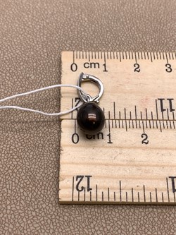 *Кулон Карабин Открывается Черный Жемчуг д.8*8,5мм арт. 3.1112.0.d-302 Вес 1,42 г - фото 292221 *Кулон Карабин Открывается Черный Жемчуг д.8*8,5мм арт. 3.1112.0.d-302 Вес 1,42 г - фото 292221