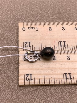 *Кулон Карабин Открывается Черный Жемчуг д.8*8,5мм арт. 3.1112.0.d-272 Вес 1,32 г - фото 292231 *Кулон Карабин Открывается Черный Жемчуг д.8*8,5мм арт. 3.1112.0.d-272 Вес 1,32 г - фото 292231