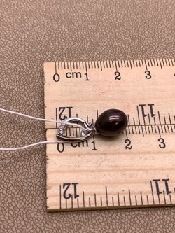 *Кулон Карабин Открывается Шоколадный Жемчуг д.8*8,5мм арт. 3.1112.a.d-007 Вес 1,37 г - фото 292245 *Кулон Карабин Открывается Шоколадный Жемчуг д.8*8,5мм арт. 3.1112.a.d-007 Вес 1,37 г - фото 292245