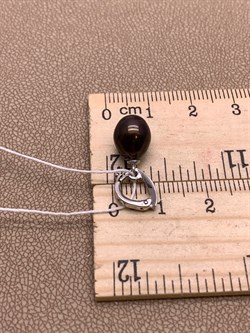 *Кулон Карабин Открывается Шоколадный Жемчуг д.8*8,5мм арт. 3.1112.a.d-007 Вес 1,37 г - фото 292246 *Кулон Карабин Открывается Шоколадный Жемчуг д.8*8,5мм арт. 3.1112.a.d-007 Вес 1,37 г - фото 292246