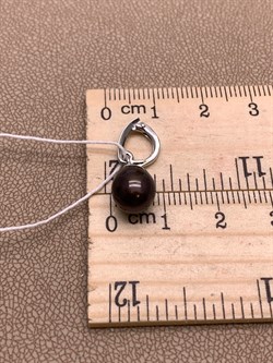 *Кулон Карабин Открывается Шоколадный Жемчуг д.8*8,5мм арт. 3.1112.a.d-007 Вес 1,37 г - фото 292247 *Кулон Карабин Открывается Шоколадный Жемчуг д.8*8,5мм арт. 3.1112.a.d-007 Вес 1,37 г - фото 292247