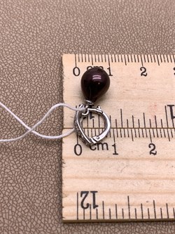 *Кулон Карабин Открывается Шоколадный Жемчуг д.8*8,5мм арт. 3.1110.0.d-088 Вес 1,46 г - фото 292278 *Кулон Карабин Открывается Шоколадный Жемчуг д.8*8,5мм арт. 3.1110.0.d-088 Вес 1,46 г - фото 292278