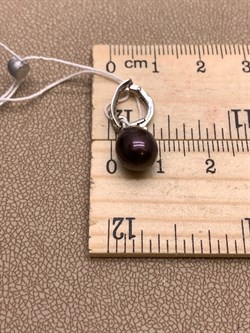 *Кулон Карабин Открывается Черный Жемчуг д.8*8,5мм арт. 3.1110.a.d-014 Вес 1,62 г - фото 292291 *Кулон Карабин Открывается Черный Жемчуг д.8*8,5мм арт. 3.1110.a.d-014 Вес 1,62 г - фото 292291