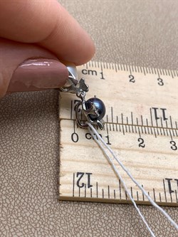 *Кулон Кошка Жемчуг Микс д.7*7,5 д.7,5*8мм арт. 3.0187.0.e-712 Вес 2,52 г - фото 292443