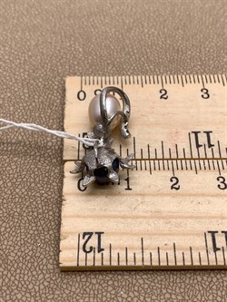 *Кулон Кошка Жемчуг Микс д.7*7,5 д.7,5*8мм арт. 3.0187.0.e-804 Вес 2,6 г - фото 292495