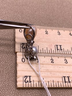 *Кулон Кошка Жемчуг Микс д.7*7,5 д.7,5*8мм арт. 3.0187.0.e-927 Вес 2,52 г - фото 292509