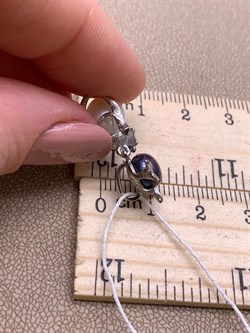 *Кулон Кошка Жемчуг Микс д.7*7,5 д.7,5*8мм арт. 3.0187.0.e-401 Вес 2,54 г - фото 292515