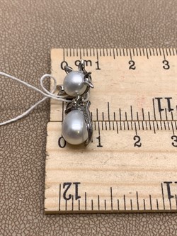 *Кулон Кошка Белый Жемчуг д.7*7,5 д.7,5*8мм арт. 3.0187.0.e-826 Вес 2,58 г - фото 292528 *Кулон Кошка Белый Жемчуг д.7*7,5 д.7,5*8мм арт. 3.0187.0.e-826 Вес 2,58 г - фото 292528