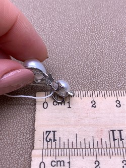 *Кулон Кошка Белый Жемчуг д.7*7,5 д.7,5*8мм арт. 3.0187.0.e-062 Вес 2,7 г - фото 292536 *Кулон Кошка Белый Жемчуг д.7*7,5 д.7,5*8мм арт. 3.0187.0.e-062 Вес 2,7 г - фото 292536