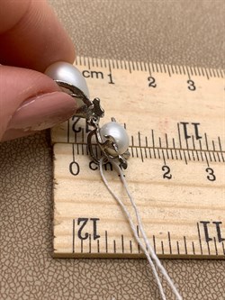 *Кулон Кошка Белый Жемчуг д.7*7,5 д.7,5*8мм арт. 3.0187.0.e-123 Вес 2,78 г - фото 292548 *Кулон Кошка Белый Жемчуг д.7*7,5 д.7,5*8мм арт. 3.0187.0.e-123 Вес 2,78 г - фото 292548