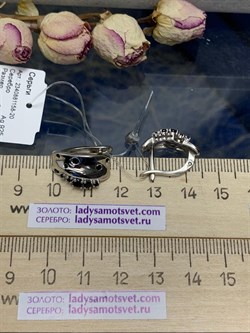 *Серьги Черная Шпинель иск арт. 2340881158-20-937 Вес 4,18 г - фото 292676 *Серьги Черная Шпинель иск арт. 2340881158-20-937 Вес 4,18 г - фото 292676