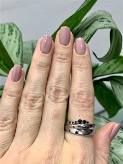 *Кольцо р.18,5 Черная Шпинель иск арт. 1340881158-20-705 Вес 3,25 г - фото 292679 *Кольцо р.18,5 Черная Шпинель иск арт. 1340881158-20-705 Вес 3,25 г - фото 292679