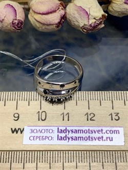 *Кольцо р.18,5 Черная Шпинель иск арт. 1340881158-20-705 Вес 3,25 г - фото 292682 *Кольцо р.18,5 Черная Шпинель иск арт. 1340881158-20-705 Вес 3,25 г - фото 292682