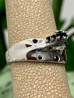 *Кольцо р.18,5 Черная Шпинель иск арт. 1340881158-20-705 Вес 3,25 г - фото 292686 *Кольцо р.18,5 Черная Шпинель иск арт. 1340881158-20-705 Вес 3,25 г - фото 292686