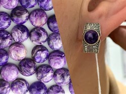 *Серьги Чароит арт. 2310462391-941 Вес 5,6 г - фото 292715 *Серьги Чароит арт. 2310462391-941 Вес 5,6 г - фото 292715