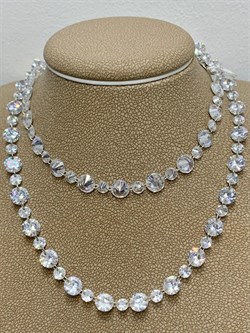 *Колье р.45-50 Льдинка Белый Фианит арт. 8340203041-45-936 Вес 15,2 г - фото 292748 *Колье р.45-50 Льдинка Белый Фианит арт. 8340203041-45-936 Вес 15,2 г - фото 292748