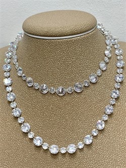 *Колье р.45-50 Льдинка Белый Фианит арт. 8340203041-45-936 Вес 15,2 г - фото 292749 *Колье р.45-50 Льдинка Белый Фианит арт. 8340203041-45-936 Вес 15,2 г - фото 292749