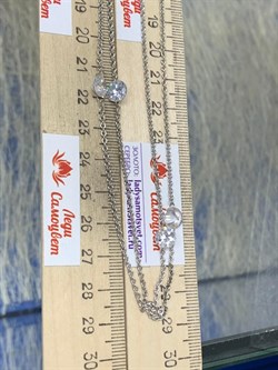 *Колье р.120 Льдинка Белый Фианит арт. 8340203042-120-068 Вес 12,93 г - фото 292772 *Колье р.120 Льдинка Белый Фианит арт. 8340203042-120-068 Вес 12,93 г - фото 292772