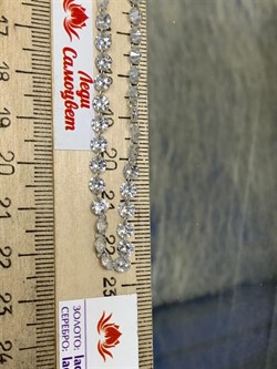 *Колье р.45-50 Льдинка Белый Фианит арт. 8340203040-45-123 Вес 9,27 г - фото 292780 *Колье р.45-50 Льдинка Белый Фианит арт. 8340203040-45-123 Вес 9,27 г - фото 292780