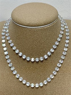 *Колье р.45-50 Льдинка Белый Фианит арт. 8340203040-45-123 Вес 9,27 г - фото 292783 *Колье р.45-50 Льдинка Белый Фианит арт. 8340203040-45-123 Вес 9,27 г - фото 292783