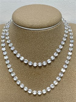 *Колье р.45-50 Льдинка Белый Фианит арт. 8340203040-45-123 Вес 9,27 г - фото 292784 *Колье р.45-50 Льдинка Белый Фианит арт. 8340203040-45-123 Вес 9,27 г - фото 292784