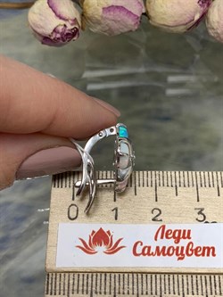 *Серьги Микс Опал иск арт. 2340252908-3-497 Вес 5,63 г - фото 292859 *Серьги Микс Опал иск арт. 2340252908-3-497 Вес 5,63 г - фото 292859