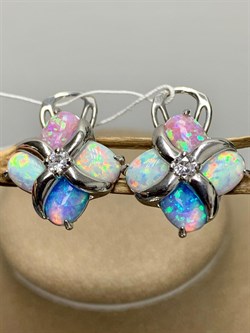 *Серьги Микс Опал иск арт. 2340252908-3-497 Вес 5,63 г - фото 292861 *Серьги Микс Опал иск арт. 2340252908-3-497 Вес 5,63 г - фото 292861