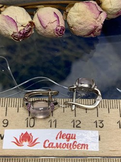 *Серьги Розовый Кварц арт. 2340100371л-30-485 Вес 3,87 г - фото 292865 *Серьги Розовый Кварц арт. 2340100371л-30-485 Вес 3,87 г - фото 292865