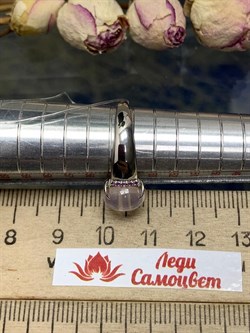 *Кольцо р.17,5 Розовый Кварц арт. 1340100371л-30-386 Вес 2,86 г - фото 292871