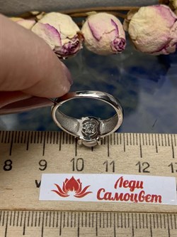 *Кольцо р.17,5 Розовый Кварц арт. 1340100371л-30-386 Вес 2,86 г - фото 292872