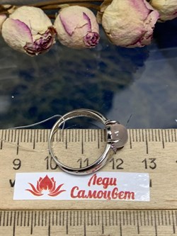 *Кольцо р.17,5 Розовый Кварц арт. 1340100371л-30-386 Вес 2,86 г - фото 292874