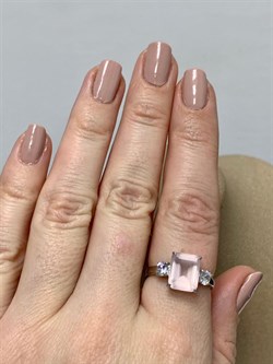 *Кольцо р.18 Розовый Кварц арт. 1340100286-30-302 Вес 2,98 г - фото 292897 *Кольцо р.18 Розовый Кварц арт. 1340100286-30-302 Вес 2,98 г - фото 292897