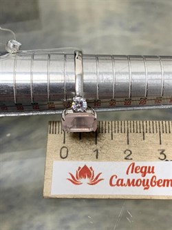 *Кольцо р.18 Розовый Кварц арт. 1340100286-30-302 Вес 2,98 г - фото 292899 *Кольцо р.18 Розовый Кварц арт. 1340100286-30-302 Вес 2,98 г - фото 292899