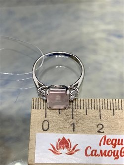 *Кольцо р.18 Розовый Кварц арт. 1340100286-30-302 Вес 2,98 г - фото 292901 *Кольцо р.18 Розовый Кварц арт. 1340100286-30-302 Вес 2,98 г - фото 292901