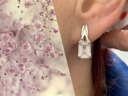 *Серьги Розовый Кварц арт. 2340100095-30-791 Вес 3,37 г - фото 292906 *Серьги Розовый Кварц арт. 2340100095-30-791 Вес 3,37 г - фото 292906