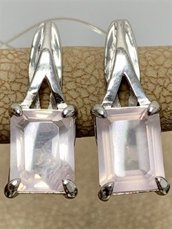 *Серьги Розовый Кварц арт. 2340100095-30-791 Вес 3,37 г - фото 292911 *Серьги Розовый Кварц арт. 2340100095-30-791 Вес 3,37 г - фото 292911