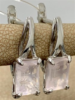 *Серьги Розовый Кварц арт. 2340100095-30-791 Вес 3,37 г - фото 292912 *Серьги Розовый Кварц арт. 2340100095-30-791 Вес 3,37 г - фото 292912
