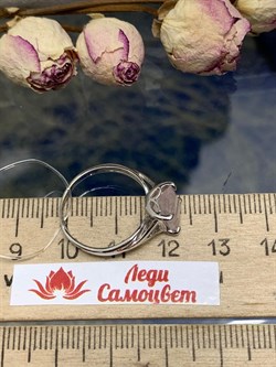 *Кольцо р.17 Розовый Кварц арт. 1340100095-30-088 Вес 2,12 г - фото 292919 *Кольцо р.17 Розовый Кварц арт. 1340100095-30-088 Вес 2,12 г - фото 292919