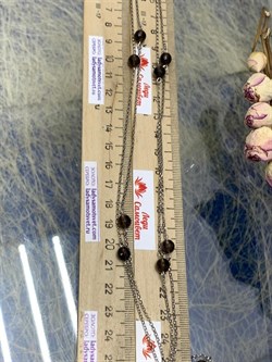 *Колье р.130 Дымчатый Кварц Раухтопаз арт. 8340106193-130-367 Вес 10,86 г - фото 292944 *Колье р.130 Дымчатый Кварц Раухтопаз арт. 8340106193-130-367 Вес 10,86 г - фото 292944