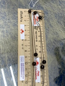 *Колье р.130 Дымчатый Кварц Раухтопаз арт. 8340106193-130-367 Вес 10,86 г - фото 292945 *Колье р.130 Дымчатый Кварц Раухтопаз арт. 8340106193-130-367 Вес 10,86 г - фото 292945