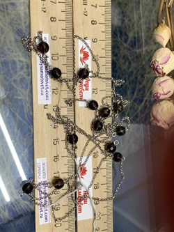 *Колье р.130 Дымчатый Кварц Раухтопаз арт. 8340106193-130-367 Вес 10,86 г - фото 292947 *Колье р.130 Дымчатый Кварц Раухтопаз арт. 8340106193-130-367 Вес 10,86 г - фото 292947