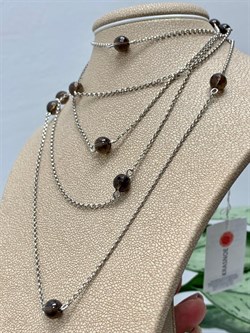 *Колье р.130 Дымчатый Кварц Раухтопаз арт. 8340106193-130-367 Вес 10,86 г - фото 292950 *Колье р.130 Дымчатый Кварц Раухтопаз арт. 8340106193-130-367 Вес 10,86 г - фото 292950