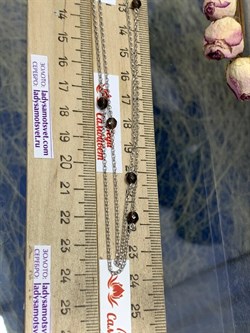 *Колье р.110 Дымчатый Кварц Раухтопаз арт. 8340106191-110-017 Вес 5,18 г - фото 292957